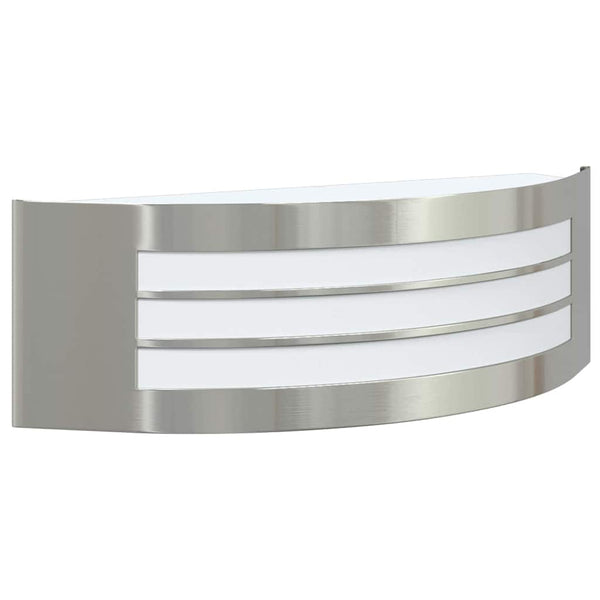 Ulkoisen seinävalon 2 kpl Hopea 32 x 10 x 10 cm