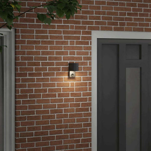 Ulkoisen seinävalon Musta 12 x 7 x 15 cm Ruostumaton teräs