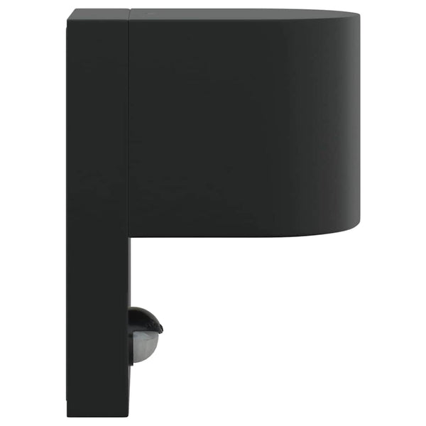 Ulkoisen seinävalon 2 kpl Musta 12 x 7 x 15 cm