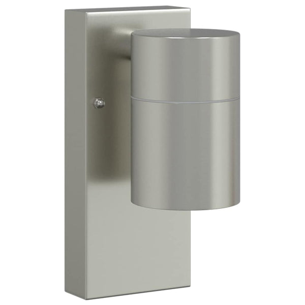 Ulkoisen seinävalon 2 kpl Hopea 6,5 x 10,5 x 16 cm