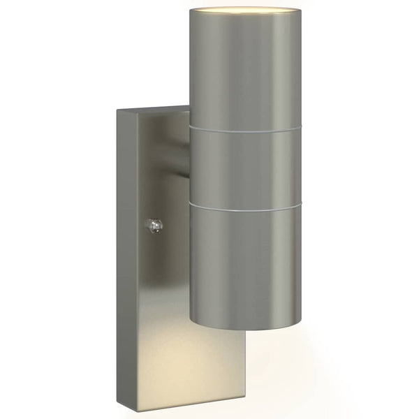 Ulkoisen seinävalon 2 kpl Hopea 7 x 10 x 22 cm