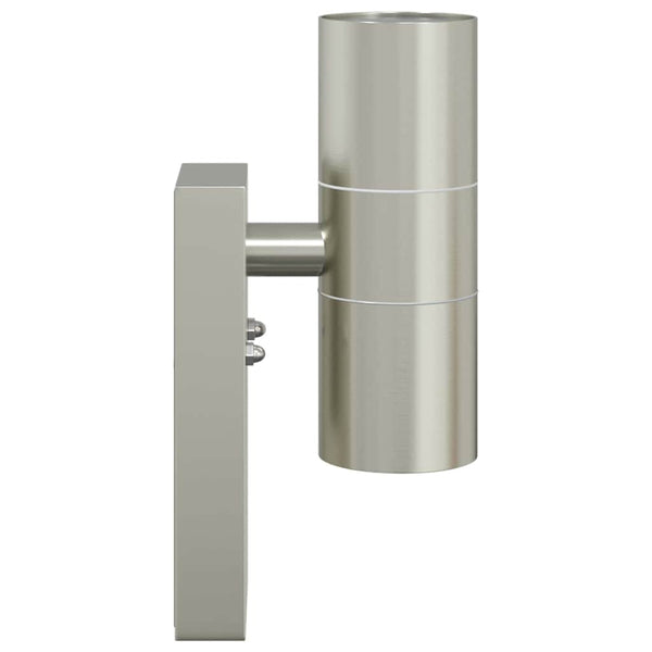 Ulkoisen seinävalon 2 kpl Hopea 7 x 10 x 22 cm