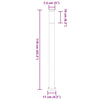 Pollarivalaisimet 3 kpl 110 cm ruostumaton teräs IP44