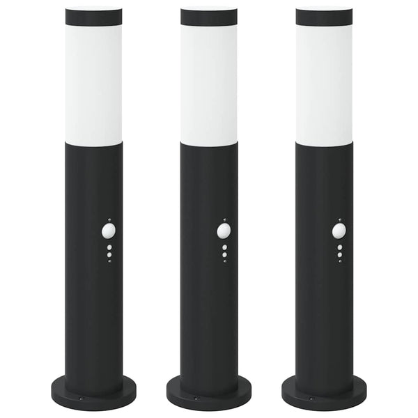 Pollarivalot sensorilla 3 kpl 50 cm ruostumaton teräs IP44
