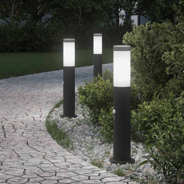 Pollarivalot sensorilla 3 kpl 50 cm ruostumaton teräs IP44