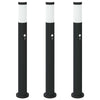 Pollarivalaisimet sensorilla 3 kpl 80 cm ruostumaton teräs IP44