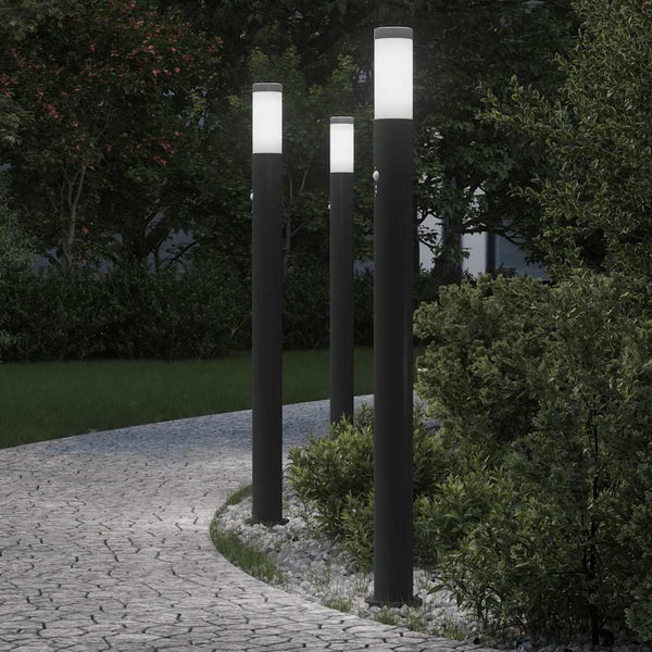 Pollarivalaisimet sensorilla 3 kpl 110 cm ruostumaton teräs IP44