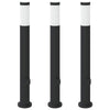 Pollarivalaisimet pistorasialla 3 kpl 80 cm ruostumaton teräs IP44
