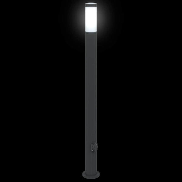 Pollarivalaisimet pistorasialla 3 kpl 110 cm ruostumaton teräs IP44
