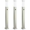 Pollarivalaisimet sensorilla 3 kpl 80 cm ruostumaton teräs IP44