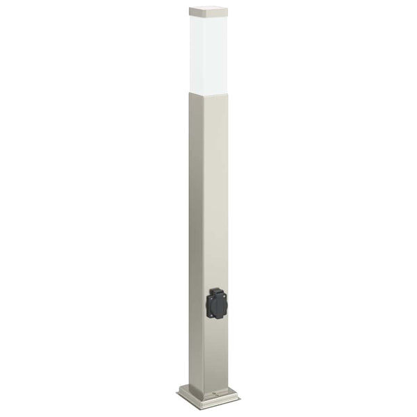 Pollarivalaisimet pistorasialla 3 kpl 80 cm ruostumaton teräs IP44