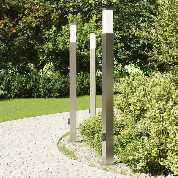 Pollarivalaisimet pistorasialla 3 kpl 110 cm ruostumaton teräs IP44