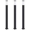 Pollarivalaisimet 3 kpl 110 cm musta IP44