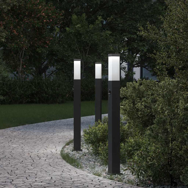 Pollarivalot sensorilla 3 kpl 80 cm musta IP44