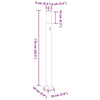 Pollarivalot sensorilla 3 kpl 110 cm musta IP44