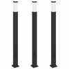 Pollarivalaisimet pistorasialla 3 kpl 110 cm musta IP44