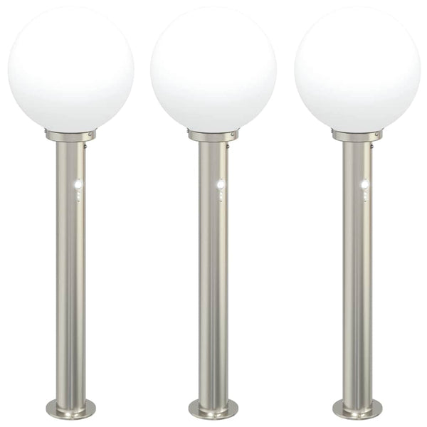 Pollarivalaisimet sensorilla 3 kpl 80 cm ruostumaton teräs IP44