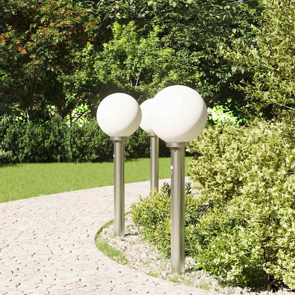 Pollarivalaisimet sensorilla 3 kpl 80 cm ruostumaton teräs IP44