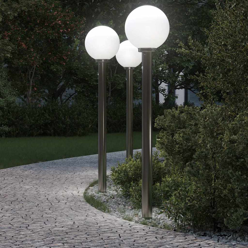 Pollarivalot sensorilla 3 kpl 120 cm ruostumaton teräs IP44