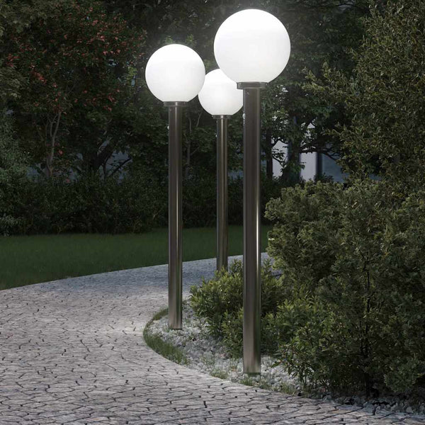 Pollarivalot sensorilla 3 kpl 120 cm ruostumaton teräs IP44