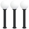 Pollarivalot 3 kpl 80 cm musta IP44