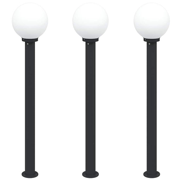 Pollarivalaisimet 3 kpl 120 cm musta IP44