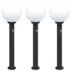 Pollarivalot sensorilla 3 kpl 80 cm musta IP44