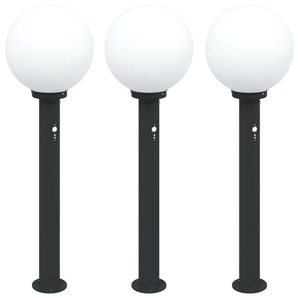 Pollarivalot sensorilla 3 kpl 80 cm musta IP44