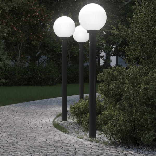 Pollarivalot sensorilla 3 kpl 120 cm musta IP44