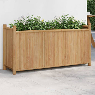 Kukkalaatikko 100x30x50 cm bambu