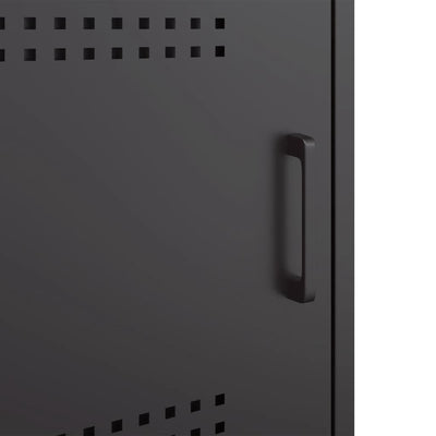 Musta tv-taso Dendero 36x39x50,5cm (teräs)