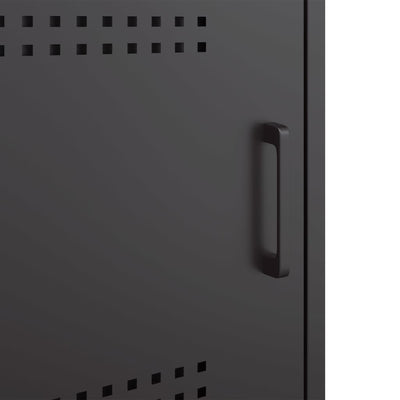 Musta yöpöydät Dendero 36x39x50,5cm (2 kpl, teräs)