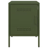 Oliivinvihreä yöpöytä Dendero 36x39x50,5cm (teräs)