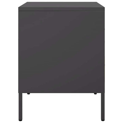 Musta yöpöydät Militar 36x39x50,5cm (2 kpl, teräs)