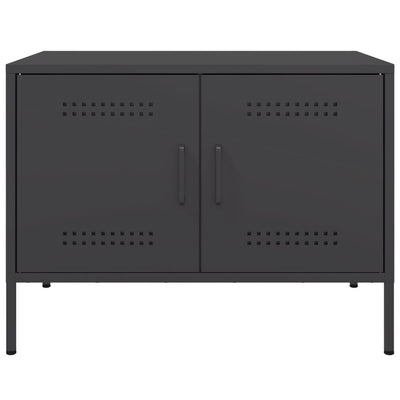 TV-tasot 2 kpl musta 68x39x50,5 cm teräs