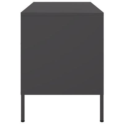 TV-tasot 2 kpl musta 68x39x50,5 cm teräs