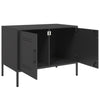 TV-tasot 2 kpl musta 68x39x50,5 cm teräs