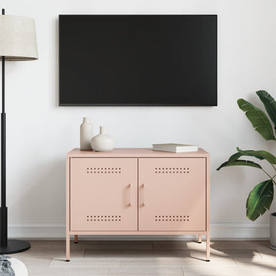 TV-taso pinkki 68x39x50,5 cm teräs