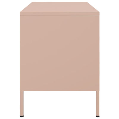 TV-taso pinkki 68x39x50,5 cm teräs