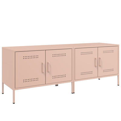TV-tasot 2 kpl pinkki 68x39x50,5 cm teräs