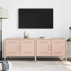 TV-tasot 2 kpl pinkki 68x39x50,5 cm teräs