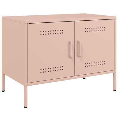 TV-tasot 2 kpl pinkki 68x39x50,5 cm teräs