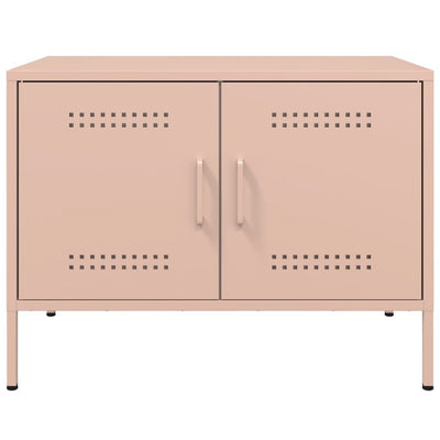 TV-tasot 2 kpl pinkki 68x39x50,5 cm teräs