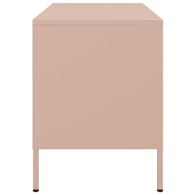 TV-tasot 2 kpl pinkki 68x39x50,5 cm teräs