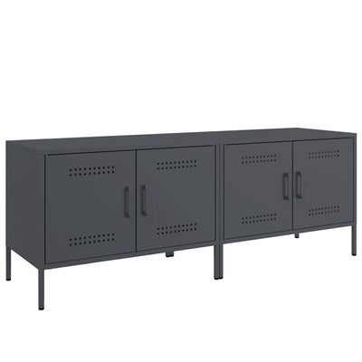 TV-tasot 2 kpl antrasiitti 68x39x50,5 cm teräs
