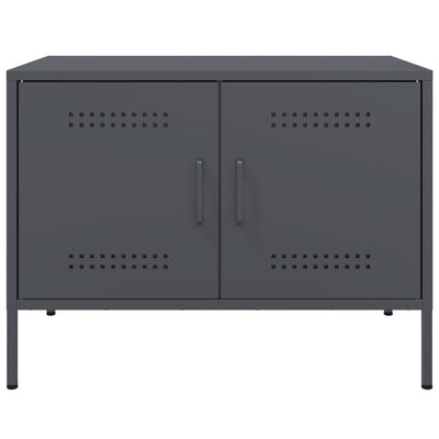 TV-tasot 2 kpl antrasiitti 68x39x50,5 cm teräs