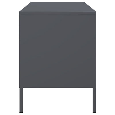 TV-tasot 2 kpl antrasiitti 68x39x50,5 cm teräs