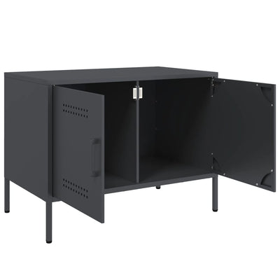 TV-tasot 2 kpl antrasiitti 68x39x50,5 cm teräs