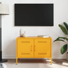 TV-taso sinapinkeltainen 68x39x50,5 cm teräs