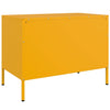 TV-taso sinapinkeltainen 68x39x50,5 cm teräs